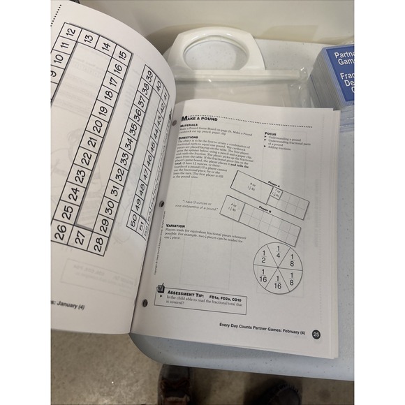Every Day Counts Partner Games For Number Concepts W/ Class Cardstock Pkg 4th Gr - Picture 9 of 14